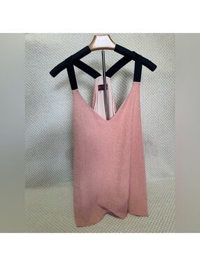 isle pink and black racerback tank